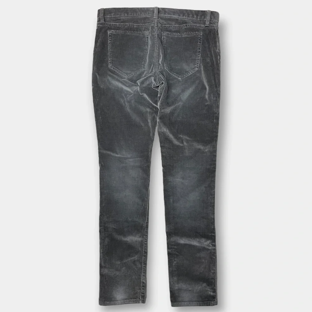 EUC Banana Republic Dark Grey Corduroy Pants Low Rise Size 30 - Picture 4 of 5